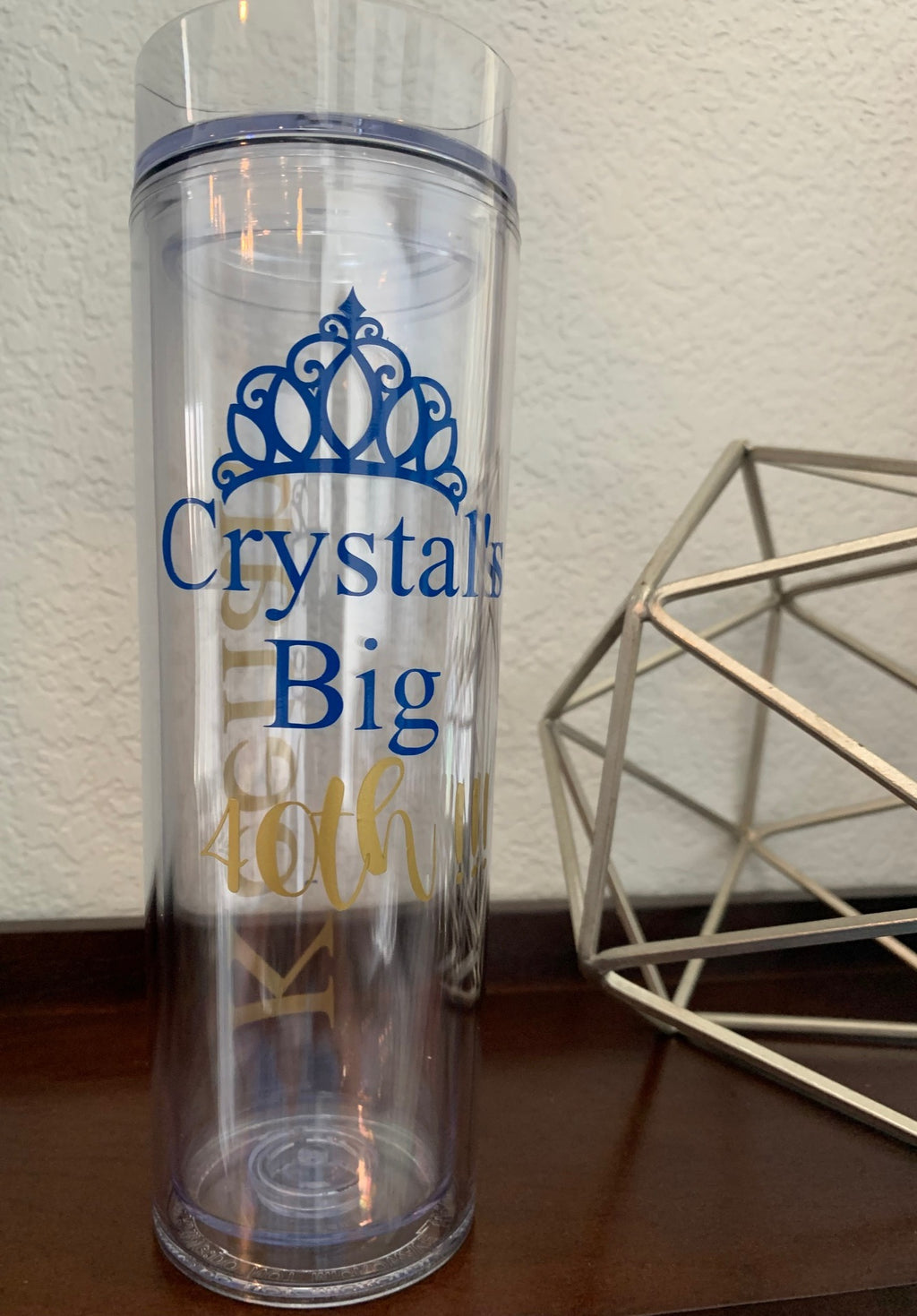 Custom Clear Tumblers with Straw image 2
