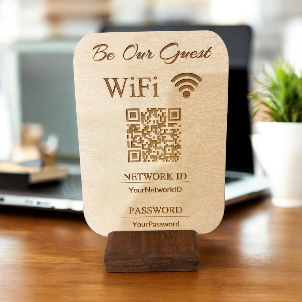 Wifi Sign with QR code image 2