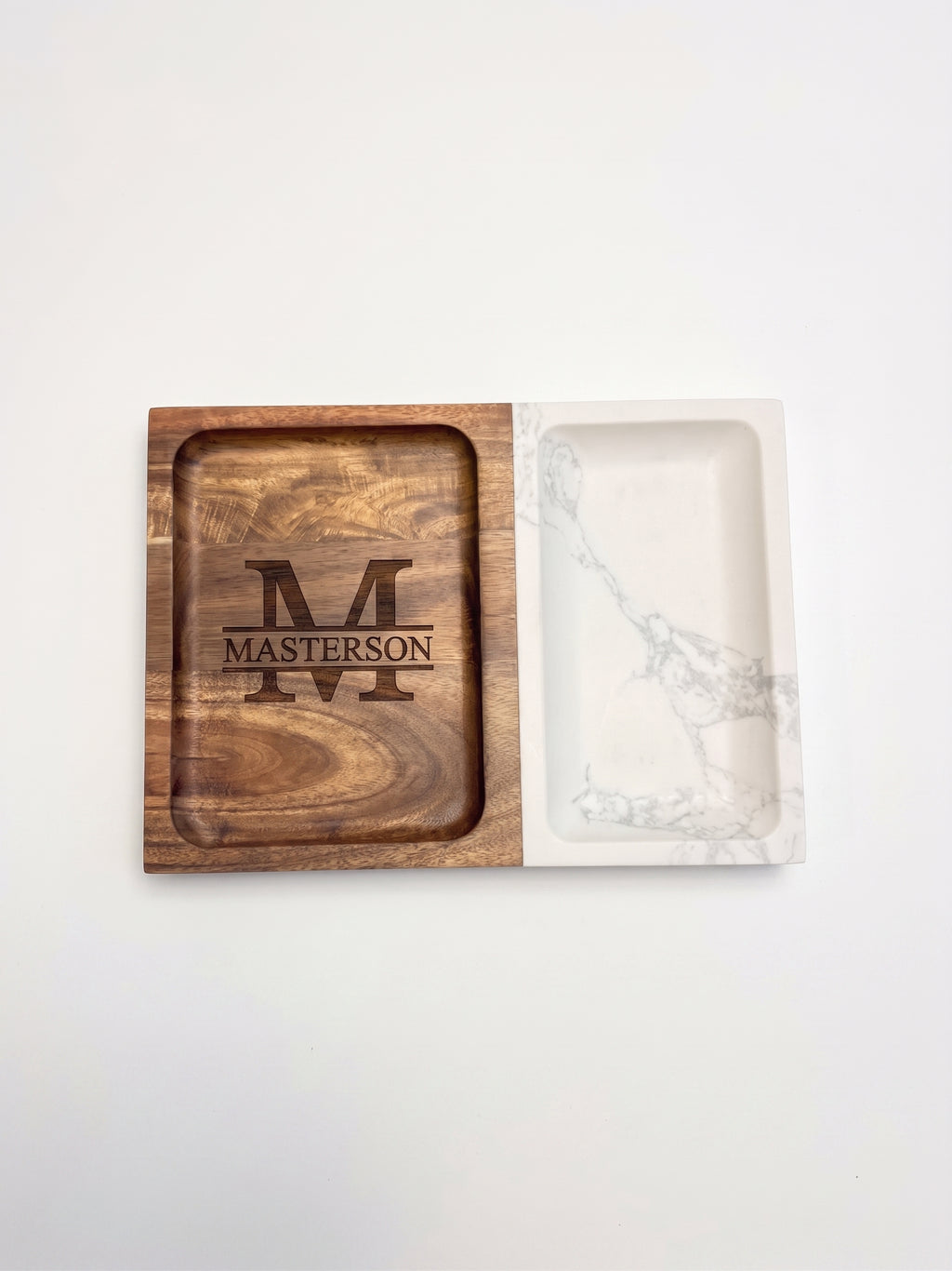 Marble and Wood Valet Tray image 2