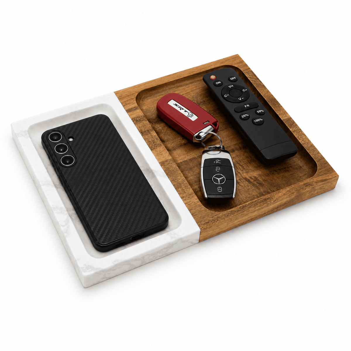 Marble and Wood Valet Tray image 3