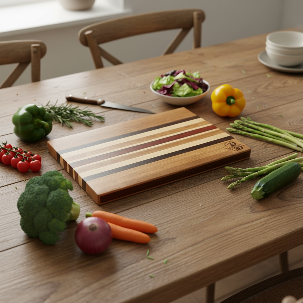 Hand Crafted Hardwood Cutting Board image 3