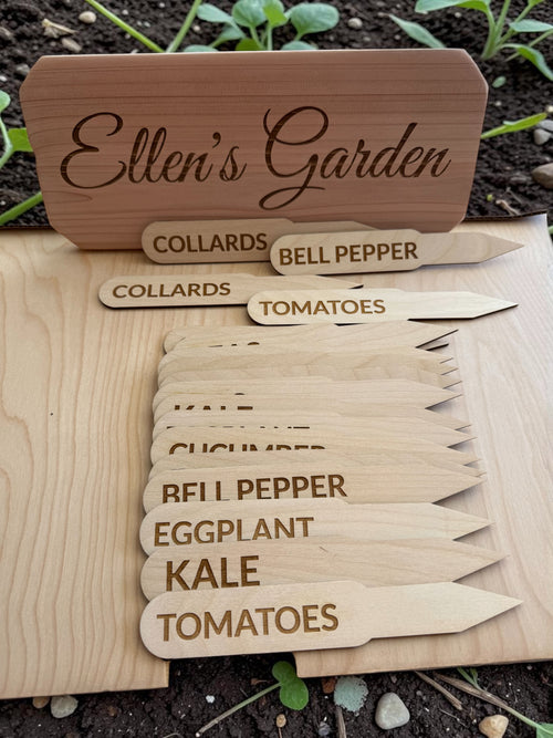18 Wooden Garden Stakes image 1